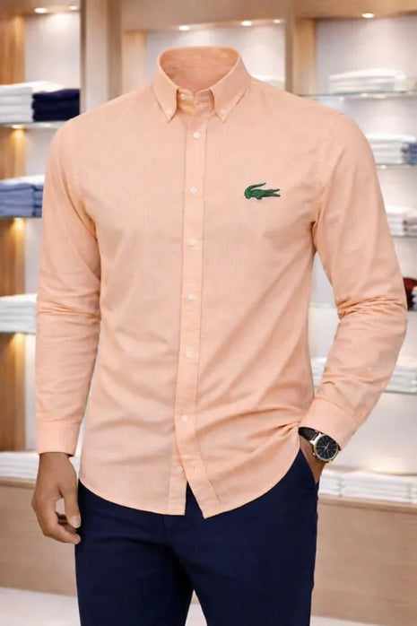 Chemise Lacoste saumon - Marketplus