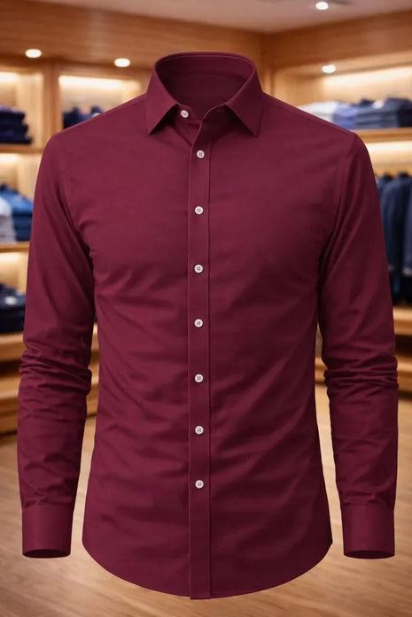 Chemise rouge Bordeau - Marketplus
