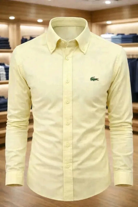 Chemise Lacoste jaune - Marketplus