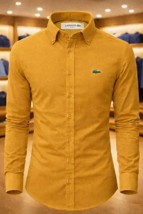Chemise Lacoste jaune or - Marketplus