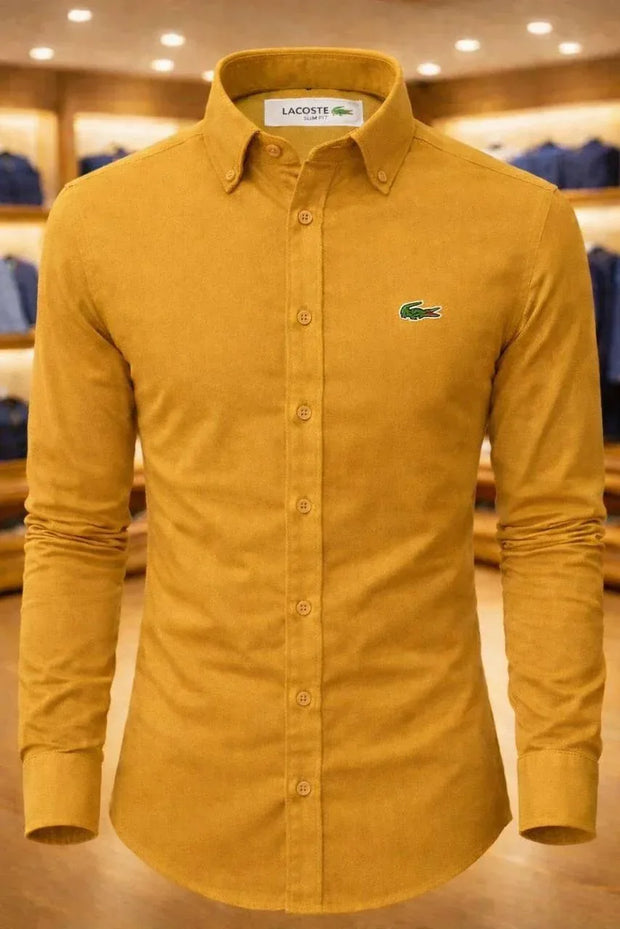 Chemise Lacoste jaune or - Marketplus